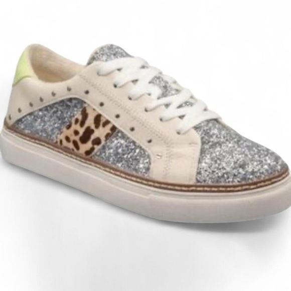 Crown Vintage Shoes - Crown Vintage Animal Glitter Fashion Sneakers | Women’s 9